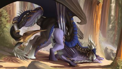 Nexus and SpaceStar (Wings_of_Fire)
art by coior
Keywords: wings_of_fire;nightwing;dragon;dragoness;male;female;feral;M/F;penis;from_behind;vaginal_penetration;coior