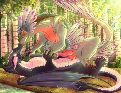 Drashy x Mirage
art by creaturecuriosities
Keywords: dragon;male;feral;M/M;penis;cowgirl;anal;spooge;creaturecuriosities