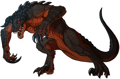 Grimclaw
art by cultmastersleet
Keywords: videogame;fallout;reptile;lizard;deathclaw;male;feral;solo;cultmastersleet