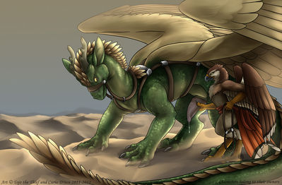 Dragon and Mount
art by tojo-the-thief and curio_draco
Keywords: dragon;feral;gryphon;anthro;male;M/M;penis;masturbation;spooge;tojo-the-thief;curio_draco