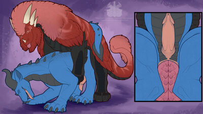 Drakes
art by dahurg_the_dragon
Keywords: dragon;male;feral;M/M;penis;from_behind;anal;closeup;dahurgthedragon