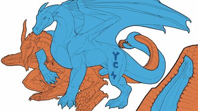 Sex With Scarlet (Wings_of_Fire)
art by dahurg_the_dragon
Keywords: wings_of_fire;skywing;queen_scarlet;dragon;dragoness;male;female;feral;feral;M/F;penis;from_behind;vaginal_penetration;internal;dahurgthedragon