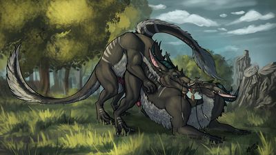 Drakes Mating
art by danero
Keywords: eastern_dragon;dragon;male;feral;M/M;penis;from_behind;anal;spooge;danero