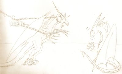 Dangerous Game
art by raven_heart
Keywords: dragon;male;feral;solo;humor;non-adult;raven_heart