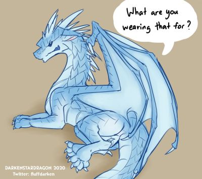 Ass Too Bright 1 (Wings_of_Fire)
art by darkenstardragon
Keywords: comic;wings_of_fire;icewing;winter;dragon;male;feral;solo;suggestive;humor;darkenstardragon