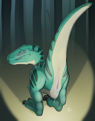 Raptor Girl
art by darper
Keywords: dinosaur;theropod;raptor;female;feral;solo;vagina;presenting;spooge;darper