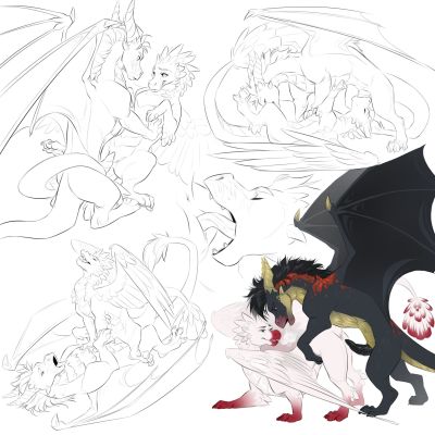 Virriel and Zargris (Scales_of_Fate)
art by demicoeur
Keywords: scales_of_fate;virriel;zargris;dragon;dragoness;male;female;feral;M/F;penis;from_behind;missionary;cowgirl;vaginal_penetration;oral;69;suggestive;demicoeur