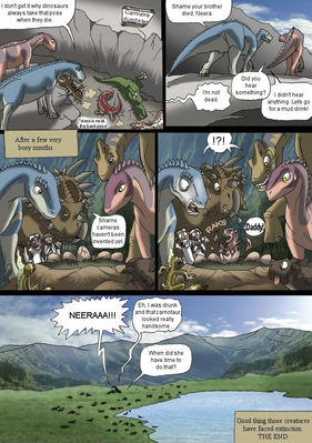 Disney Dinosaur 12
art by isismasshiro
Keywords: comic;disney_dinosaur;dinosaur;hadrosaur;iguanodon;aladar;neera;male;female;feral;suggestive;isismasshiro