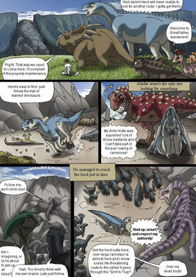 Disney Dinosaur 9
art by isismasshiro
Keywords: comic;disney_dinosaur;dinosaur;hadrosaur;iguanodon;theropod;carnotaurus;aladar;kron;male;female;feral;non-adult;isismasshiro
