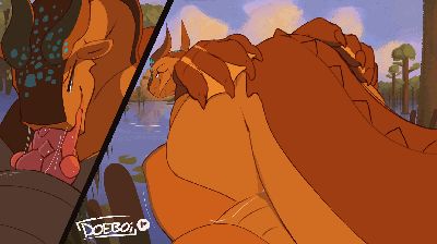 Moorhen Riding (Wings_of_Fire).gif
art by doeboi
Keywords: video;animated_gif;wings_of_fire;mudwing;queen_moorhen;dragon;dragoness;male;female;feral;M/F;penis;reverse_cowgirl;vaginal_penetration;oral;closeup;doeboi