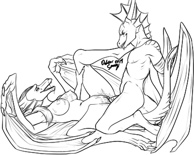 A Successful Hunt
art by doktor-savage
Keywords: dragon;dragoness;male;female;anthro;breasts;M/F;penis;missionary;vaginal_penetration;spooge;doktor-savage