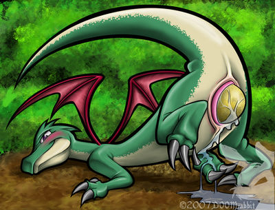 dragoness laying eggs