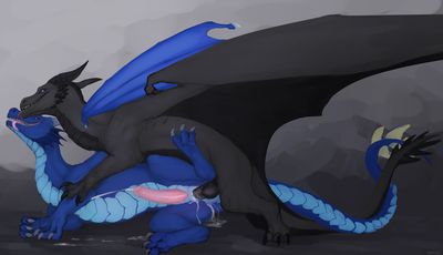 Lex and Viridian Having Sex
art by dradmon
Keywords: dragon;male;feral;M/M;penis;from_behind;anal;spooge;dradmon