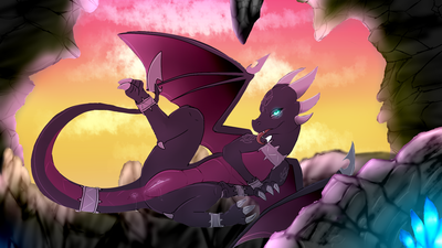 Cynder
art by dragoa
Keywords: videogame;spyro_the_dragon;dragoness;cynder;female;anthro;solo;vagina;spooge;dragoa
