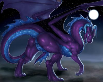 Dragoness After Dark
art by tanraak
Keywords: dragoness;female;feral;solo;vagina;tanraak