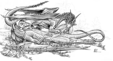 Dragon Oral
art by nyokirrr
Keywords: dragon;dragoness;male;female;feral;M/F;penis;cloaca;oral;fingering;masturbation;nyokirrr