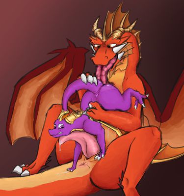Ignitus and Spyro
art by dragonsponies
Keywords: videogame;spyro_the_dragon;ignitus;spyro;dragon;male;anthro;M/M;penis;69;oral;anal;rimjob;spooge;dragonsponies