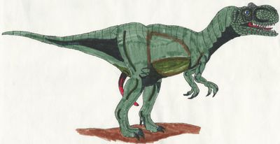 Allosaur Male
art by dragontrex
Keywords: dinosaur;theropod;allosaurus;male;feral;solo;penis;dragontrex
