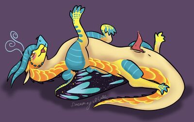 Hybrid Presentation (Wings_of_Fire)
art by dreamingofcake
Keywords: wings_of_fire;nightwing;silkwing;dragon;male;feral;solo;penis;dreamingofcake