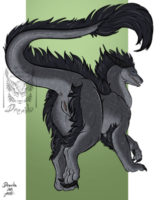 Raised Tail
art by drerika
Keywords: dragoness;female;feral;solo;vagina;presenting;drerika