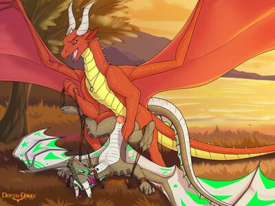 Lakeside Fun
art by dreyk-daro
Keywords: dragon;dragoness;male;female;feral;M/F;bondage;penis;missionary;vaginal_penetration;spooge;dreyk-daro