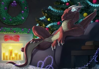 Cozy Christmas
art by dsw7
Keywords: dragoness;female;feral;solo;vagina;holiday;dsw7 