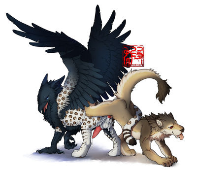 Gryphon Tied
art by ebikyun
Keywords: gryphon;furry;feline;lion;male;feral;M/M;penis;from_behind;anal;spooge;ebikyun