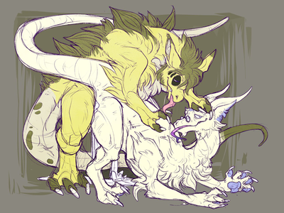 Malik and Clyde Mating
art by echinoderma
Keywords: dragon;dragoness;male;female;feral;M/F;from_behind;echinoderma