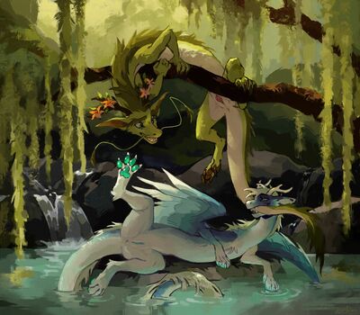 A Lake in the Forest
art by elcydog
Keywords: eastern_dragon;dragoness;female;feral;solo;vagina;elcydog