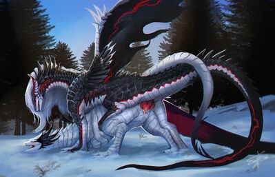 Winter Breeding
art by Endgerpointer
Keywords: dragon;dragoness;male;female;feral;M/F;penis;from_behind;vaginal_penetration;spooge;Endgerpointer