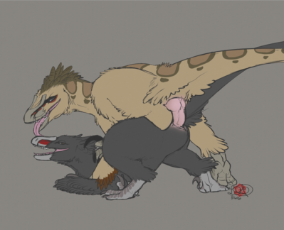 Echrei and Sage Mating
art by epicwang
Keywords: dinosaur;theropod;raptor;utahraptor;male;female;feral;M/F;penis;from_behind;cloacal_penetration;epicwang