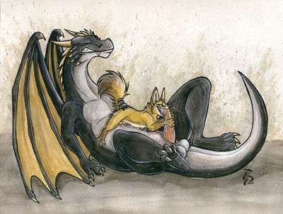 Dragon And Fox
art by fadetoprey
Keywords: dragon;feral;male;M/M;penis;oral;spooge;fadetoprey