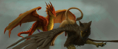 Gryphon Presenting
art by falcrus
Keywords: dragon;gryphon;male;feral;M/M;penis;presenting;suggestive;falcrus
