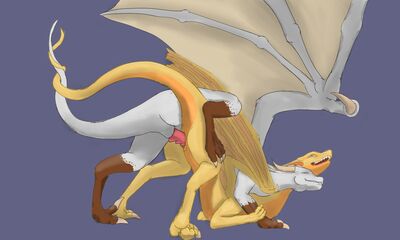 Kaaneth and Keelara
art by fawkesish
Keywords: dragon;dragoness;male;female;feral;feral;M/F;penis;from_behind;vaginal_penetration;fawkesish