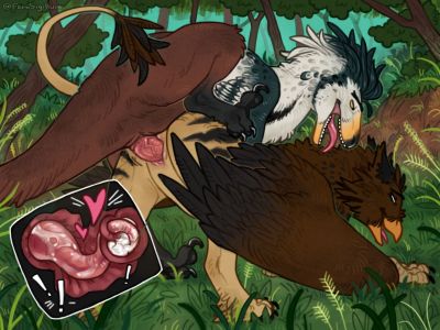 Raptor and Gryphon
art by fernsigillum
Keywords: gryphon;dinosaur;theropod;raptor;male;female;feral;M/F;penis;from_behind;vaginal_penetration;internal;ejaculation;spooge;fernsigillum