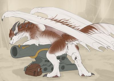 Micca (Guild Wars)
art by flamespitter
Keywords: videogame;guild_wars;dragoness;furry;feline;charr;hybrid;female;solo;vagina;flamespitter