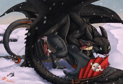 Fury and Toothless
art by flamespitter and stardragon102
Keywords: how_to_train_your_dragon;night_fury;toothless;dragon;male;feral;M/M;penis;from_behind;anal;spooge;flamespitter;stardragon102