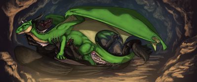 Kiteless Mounts Whiro
art by flamespitter
Keywords: dragon;dragoness;male;female;feral;M/F;penis;missionary;vaginal_penetration;flamespitter
