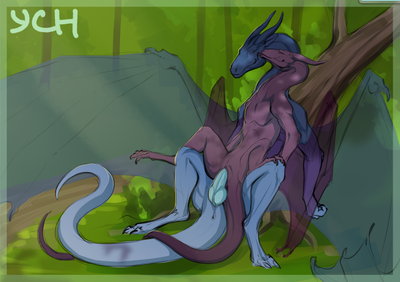 Forest Shade WIP
art by flamingtitania
Keywords: dragon;dragoness;male;female;feral;M/F;penis;reverse_cowgirl;vaginal_penetration;flamingtitania