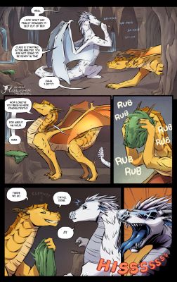 Refreshed and Ready 2 (Wings_of_Fire)
art by flawseer
Keywords: comic;wings_of_fire;sandwing;icewing;qibli;winter;dragon;male;feral;solo;non-adult;flawseer