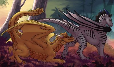 Forest Ladies
art by flosapes
Keywords: dragoness;female;feral;lesbian;vagina;oral;flosapes