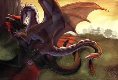 Rider
art by flosapes
Keywords: dragon;dragoness;male;female;feral;M/F;penis;cowgirl;suggestive;flosapes