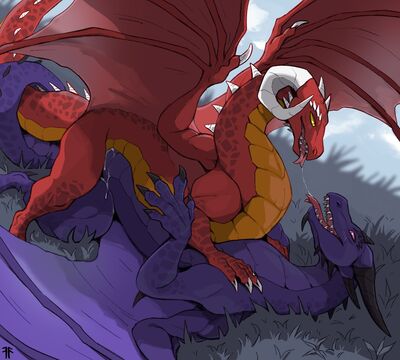 Lovers on a Hillside
art by forestfright
Keywords: dragon;male;feral;M/M;missionary;anal;spooge;forestfright