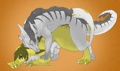 Draco Mounted
art by forgottenscales
Keywords: dragon;male;feral;M/M;sheath;from_behind;anal;spooge;forgottenscales