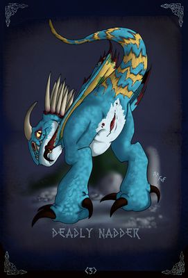 Deadly Nadder
art by fuf
Keywords: how_to_train_your_dragon;httyd;deadly_nadder;dragoness;wyvern;female;feral;solo;vagina;fuf
