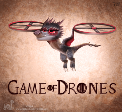 Game of Drones
art by cryptid_creations
Keywords: game_of_thrones;dragon;wyvern;drogon;male;anthro;solo;humor;non-adult;cryptid_creations