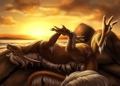 Morning Stretch
art by gardeaalgedo
Keywords: eastern_dragon;dragoness;female;feral;solo;vagina;spooge;gardeaalgedo
