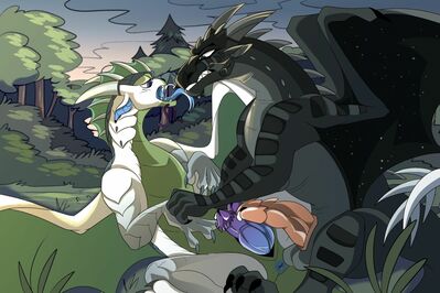Seal's Lesson From Morrowseer (Wings_of_Fire)
art by gdem
Keywords: wings_of_fire;seawing;icewing;hybrid;nightwing;morrowseer;dragon;male;feral;M/M;penis;missionary;masturbation;gdem