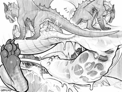 Messy Dergs
art by glimchips05
Keywords: dragon;dragoness;male;female;feral;M/F;penis;missionary;vaginal_penetration;closeup;spooge;glimchips05