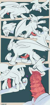 Vyr vs Nubless 1
art by glimchips05
Keywords: how_to_train_your_dragon;httyd;night_fury;nubless;dragon;dragoness;male;female;feral;M/F;penis;missionary;vaginal_penetration;closeup;glimchips05